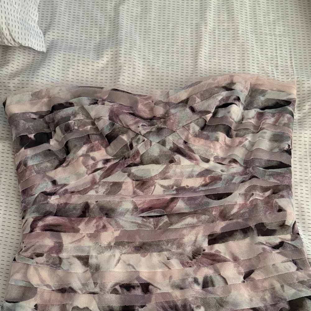 Strapless Patterned Maxi Dress - Picture 3 of 5